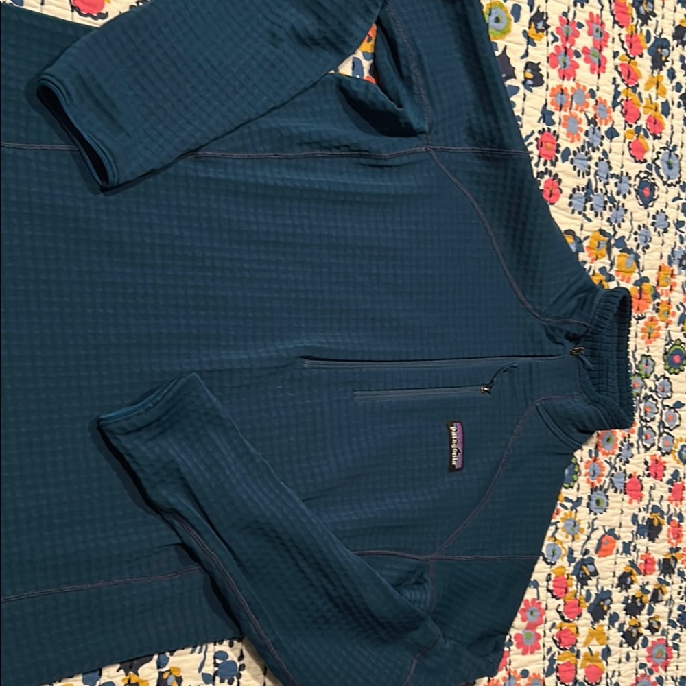 Patagonia Blue Quarter-Zip Pullover